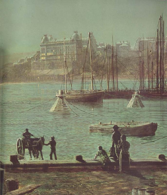 Atkinson Grimshaw Detail of Scarborough Bay China oil painting art